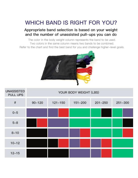 Bandas de Resistencia TOMSHOO 7 en 1 con Ancla y Mangos