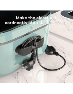 Organizador de Cables UMUST 4PCS para Electrodomésticos - Negro y Blanco 2