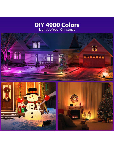 Luz de Inundación LED 30W Olafus RGB IP66 2 Paquete