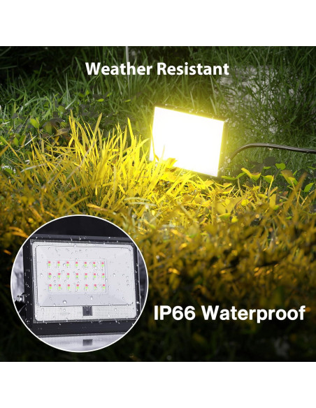 Luz de Inundación LED 30W Olafus RGB IP66 2 Paquete