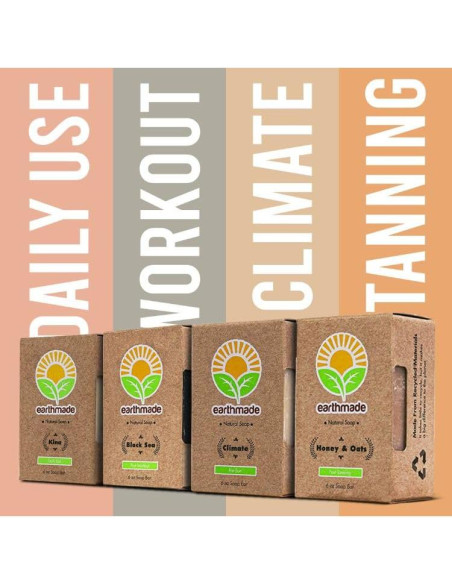 Jabón en Barra Earthmade - Post Entrenamiento, Miel y Avena