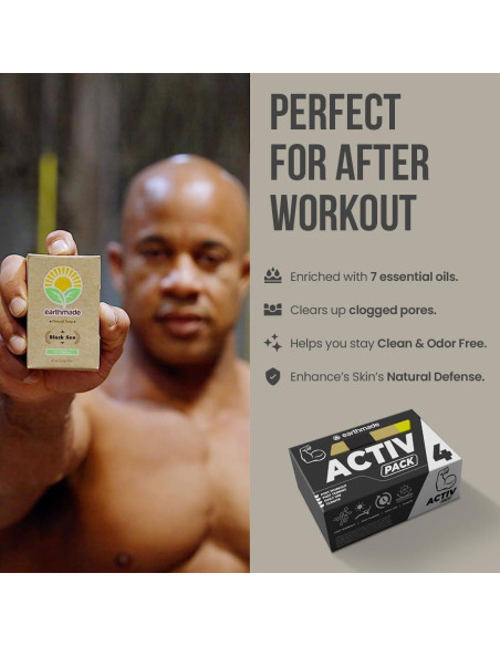 Jabón en Barra Earthmade - Post Entrenamiento, Miel y Avena