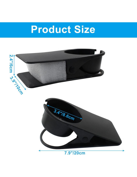 Soporte para Taza de Escritorio Jiozermi Negro Ajustable Soporte para Taza de Escritorio Jiozermi Negro Ajustable