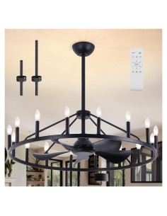 Ventilador de Techo Candelabro REDSTAR 110.2 cm con Luz