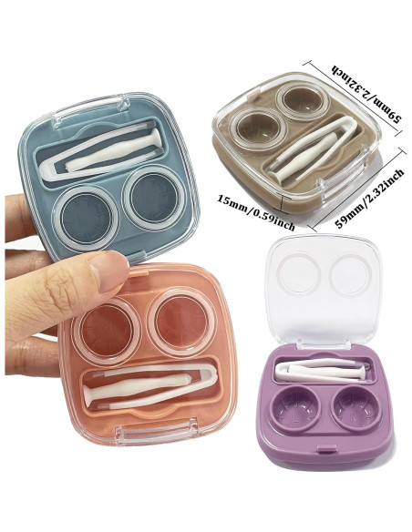 Estuche para Lentes de Contacto Howinn 4PCS Mini Colorido