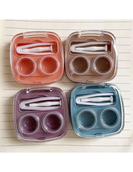 Estuche para Lentes de Contacto Howinn 4PCS Mini Colorido