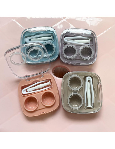 Estuche para Lentes de Contacto Howinn 4PCS Mini Colorido