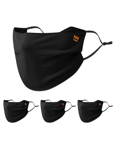 Escudo Facial UV Lavable Unisex Protección Solar Nylon