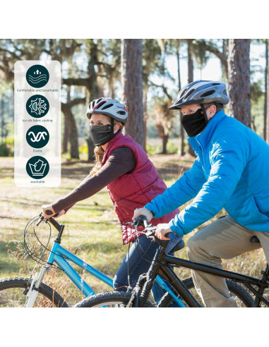 Escudo Facial UV Lavable Unisex Protección Solar Nylon