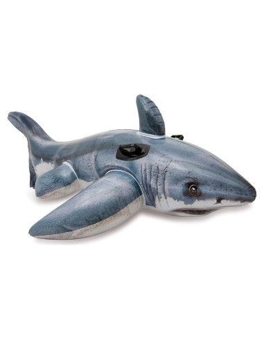 Flotador Inflable de Tiburón Grande Intex 172.72x106.68cm