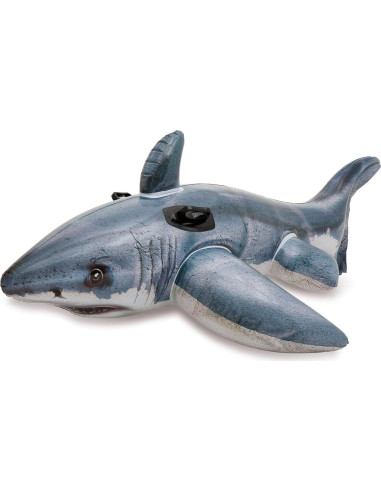 Flotador Inflable de Tiburón Grande Intex 172.72x106.68cm