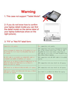 Funda Protectora Alapmk para Lenovo ThinkPad y HP Envy 14" 2