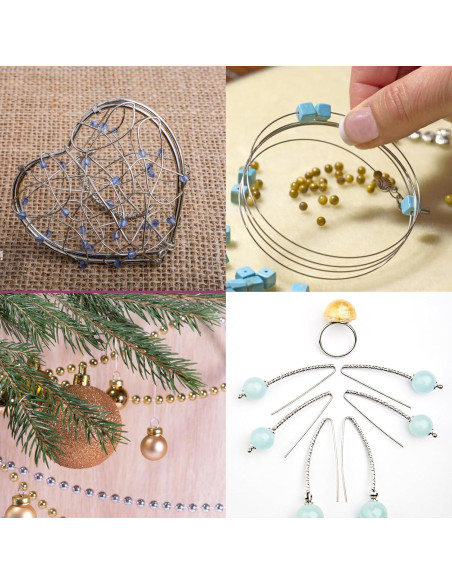 Alambre de aluminio 1mm TKYZMS 50m para manualidades y joyería