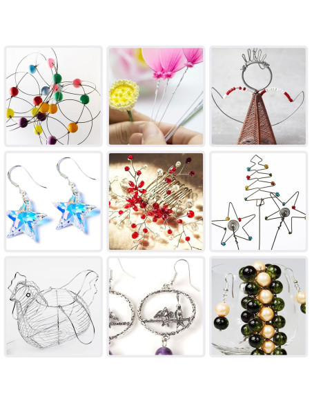 Alambre de aluminio 1mm TKYZMS 50m para manualidades y joyería