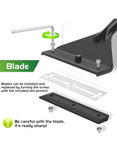 Raspador de Algas Profesional Neptonion 62 cm con 10 Cuchillas 2
