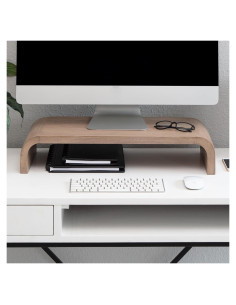 Soporte Elevador de Monitor Anji Mountain Madera Ergonómico 27x61cm