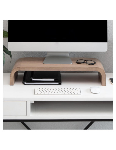 Soporte Elevador de Monitor Anji Mountain Madera Ergonómico 27x61cm