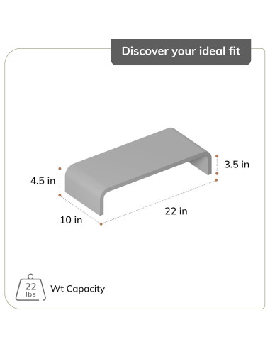 Soporte Elevador de Monitor Anji Mountain Madera Ergonómico 27x61cm