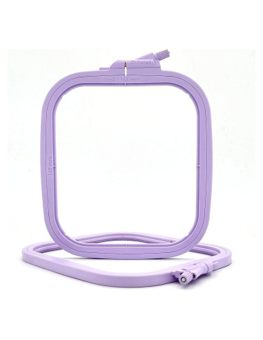 Aro de Bordado Rectangular Nurge Lila Pequeño 14.5x16.5cm