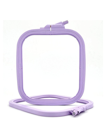 Aro de Bordado Rectangular Nurge Lila Pequeño 14.5x16.5cm Aro de Bordado Rectangular Nurge Lila Pequeño 14.5x16.5cm