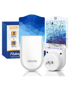 Trampa para Moscas Osvdo MWD-2 con Luz Azul y 6 Recargas