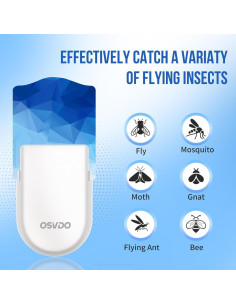Trampa para Moscas Osvdo MWD-2 con Luz Azul y 6 Recargas 2
