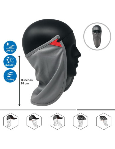 Drape de Cuello CoolNES UV Ajustable Unisex para Pesca
