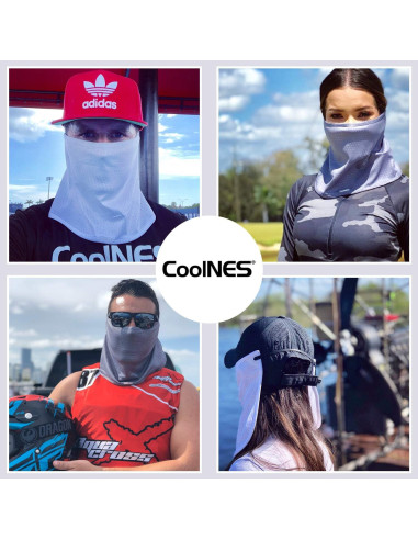 Drape de Cuello CoolNES UV Ajustable Unisex para Pesca