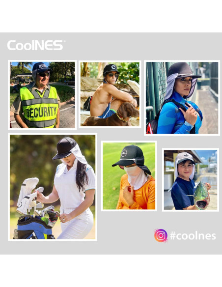 Drape de Cuello CoolNES UV Ajustable Unisex para Pesca Drape de Cuello CoolNES UV Ajustable Unisex para Pesca