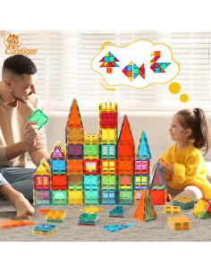 Azulejos Magnéticos CuteTiger 60PCS Juguetes STEM 3+ Años 2