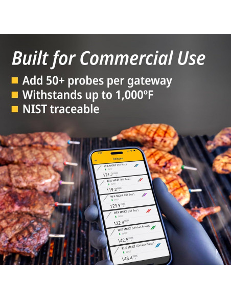 Termómetro de Carne Inalámbrico ThermoWorks RFX - Kit 1 Sonda