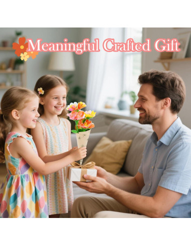 Kit de Manualidades DIY YUOIOYU - Ramo de Flores de Tela para Niños