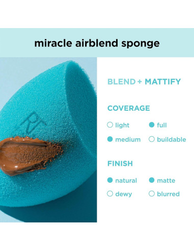 Esponja de Maquillaje Mate Real Techniques Miracle Airblend 6.81cm