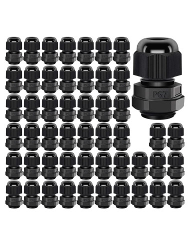 Juntas de Cable PG7 Gebildet Impermeables 3-6.5mm Paquete 50
