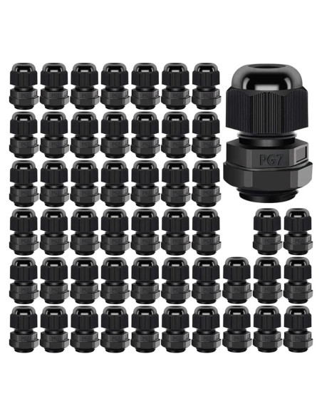 Juntas de Cable PG7 Gebildet Impermeables 3-6.5mm Paquete 50