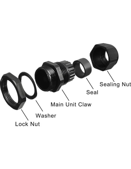 Juntas de Cable PG7 Gebildet Impermeables 3-6.5mm Paquete 50