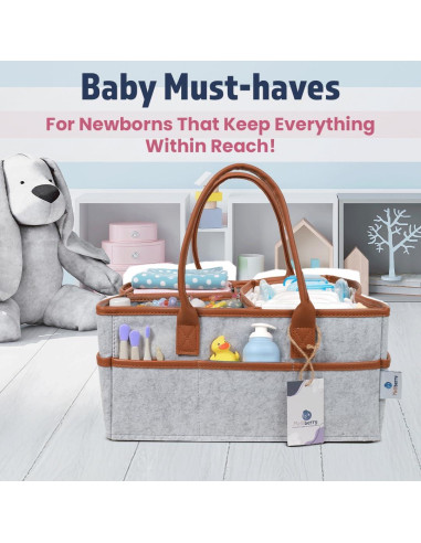 Caddy de Pañales Melliberry con Almohadilla de Cambio 38cm