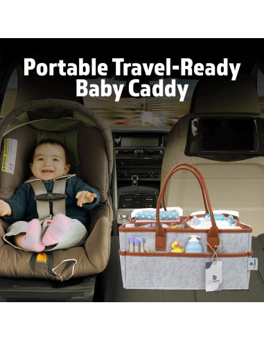 Caddy de Pañales Melliberry con Almohadilla de Cambio 38cm