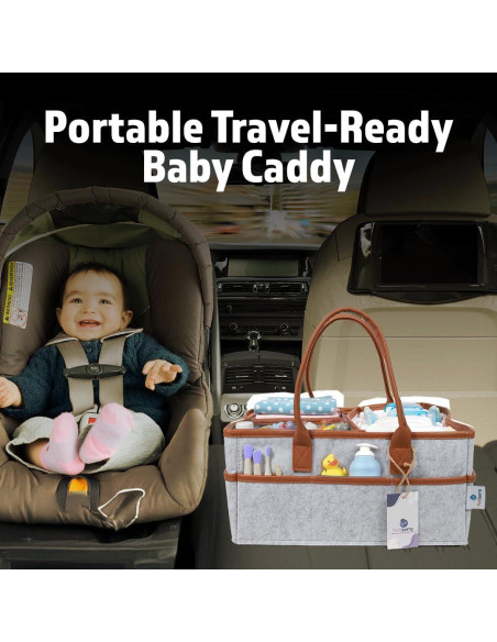 Caddy de Pañales Melliberry con Almohadilla de Cambio 38cm Caddy de Pañales Melliberry con Almohadilla de Cambio 38cm