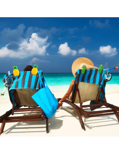 Clips de Toalla de Playa Romooa - 8 Piezas Variadas