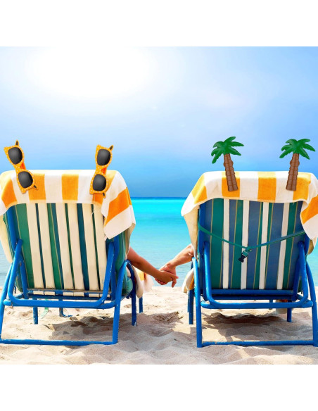 Clips de Toalla de Playa Romooa - 8 Piezas Variadas