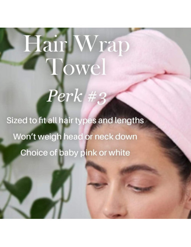 Toalla de Microfibra para Cabello L'ANGE HAIR Rosa 16.5x11.4cm