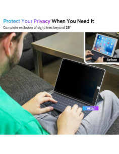 Protector de Pantalla de Privacidad Peslv para iPad 10.2" y Pro 10.5" 2