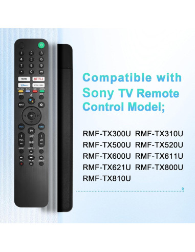 Control Remoto de Voz Seayoo RMF-TX520U para TV Sony Bravia