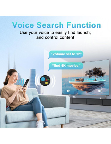 Control Remoto de Voz Seayoo RMF-TX520U para TV Sony Bravia