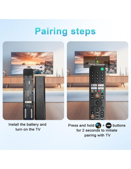 Control Remoto de Voz Seayoo RMF-TX520U para TV Sony Bravia Control Remoto de Voz Seayoo RMF-TX520U para TV Sony Bravia