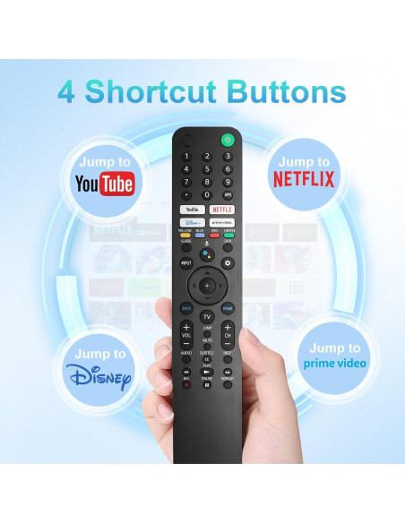 Control Remoto de Voz Seayoo RMF-TX520U para TV Sony Bravia Control Remoto de Voz Seayoo RMF-TX520U para TV Sony Bravia