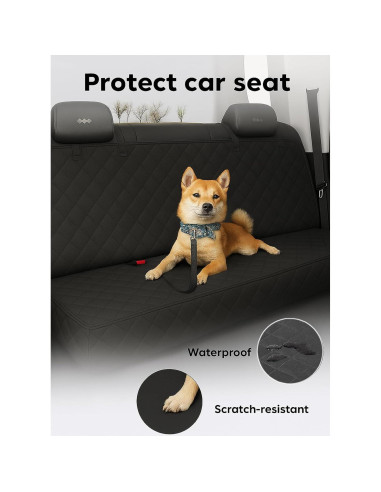Funda de Asiento de Coche Fidozen SC4V1 Impermeable para Perros