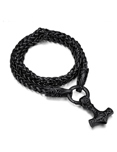 Collar Vikingo FaithHeart Mjolnir Acero Inoxidable 71 cm