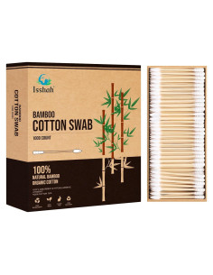 Hisopos de Algodón de Bambú Isshah - 1000 Unidades Biodegradables